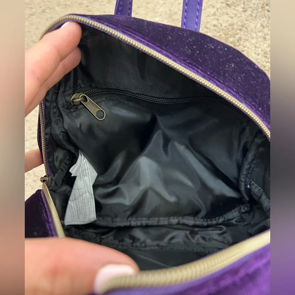 Loungefly Disney Villains Ursula Velvet Mini Backpack Purple